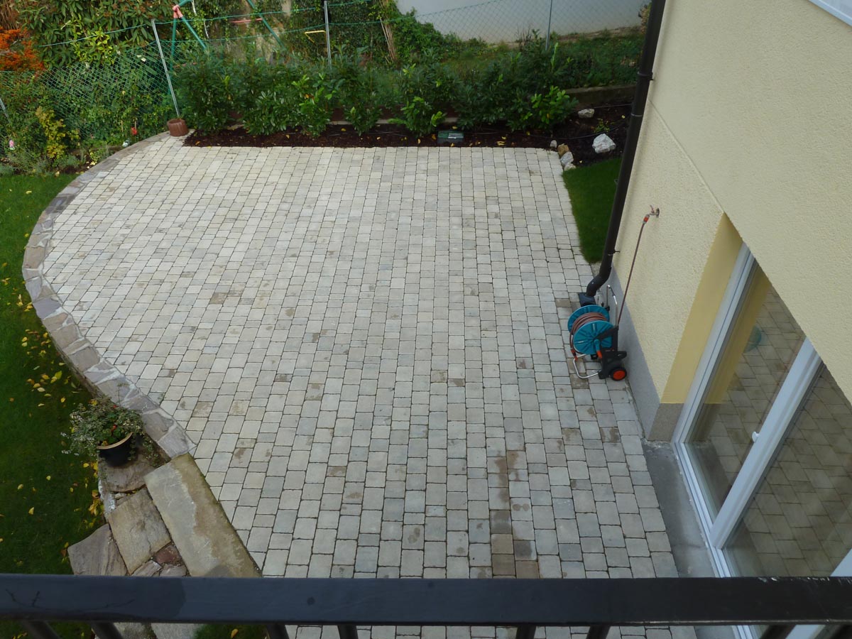 Terrassen Pflasterung in Wien