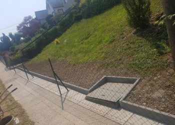 Zaun Renovierung Beetsteine